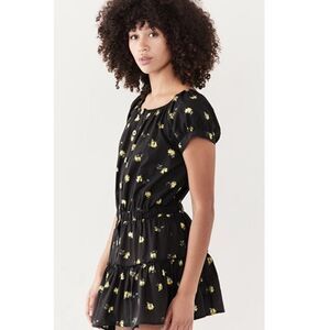 Eberjey Black Floral Elsie Dress S